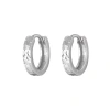 925 sterling silver crushed ice earrings for women, simple, light luxury, fashionable, Hong Kong style, individual and exquisite, sparkling earrings 0140B Item Picture